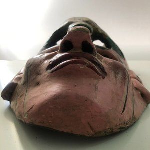 Mexican Dance Vintage Wood Red Mask Ca1950 Used